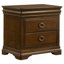 Table de chevet 2 tiroirs Brown Cherry