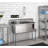 51 in. Three Compartment Commercial Sink, Bowl Size 15x15x14, 18 Gauge Stainless-Steel (KM-SC151514-N3)