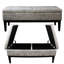 Banc de rangement de 19,5 po de hauteur, double soulèvement, imprimé Old World