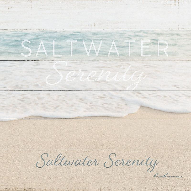 «Saltwater Serenity - Tranquil Coastal», art mural sur toile, H 21 po x l 21 po