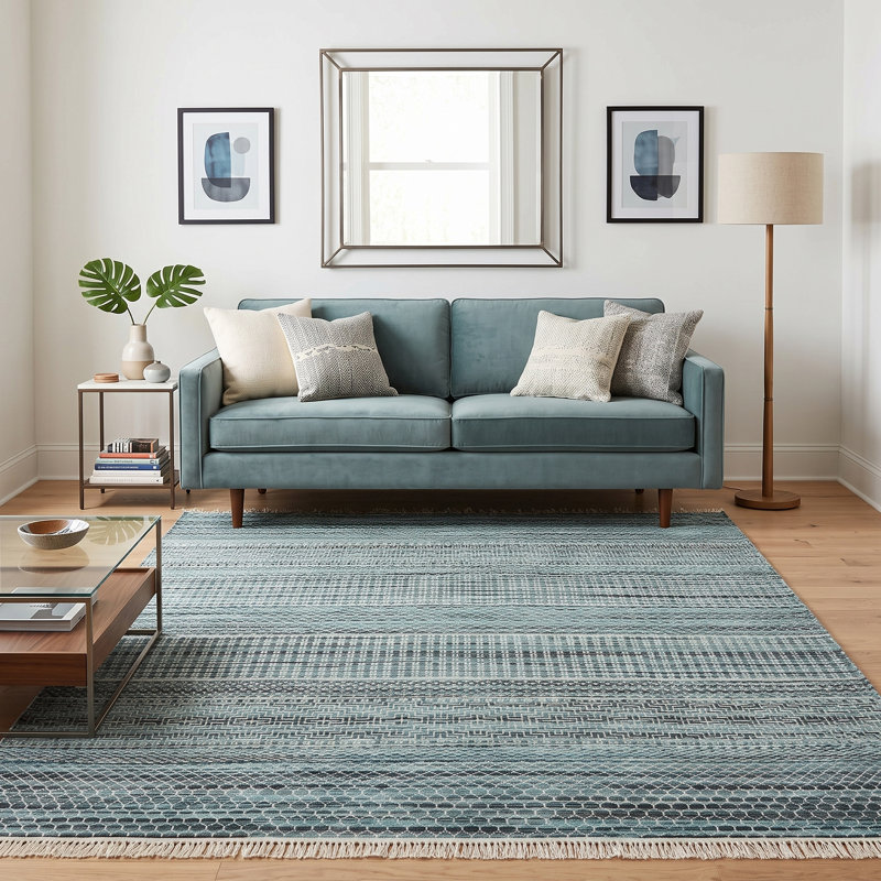 Tapis en laine noué à la main Legacy Southwestern, Rectangle de 10 pi x 14 pi