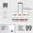 16 - Light Dimmable Bubble Glass Sputnik Modern Linear Chandelier-1811373343