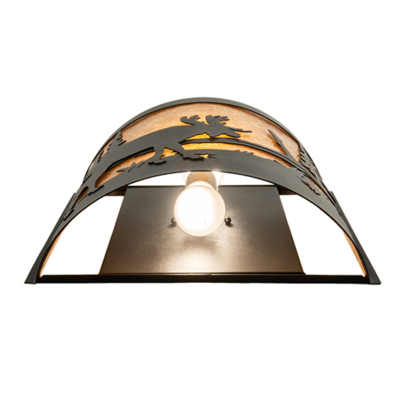 Moose at Lake 2 - Light Flush Mounted Sconce