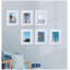 5x7 Inch White MDF Picture Frame, Wall Mount & Tabletop Display, 6 Pack Bulk Set-129589321-129589322