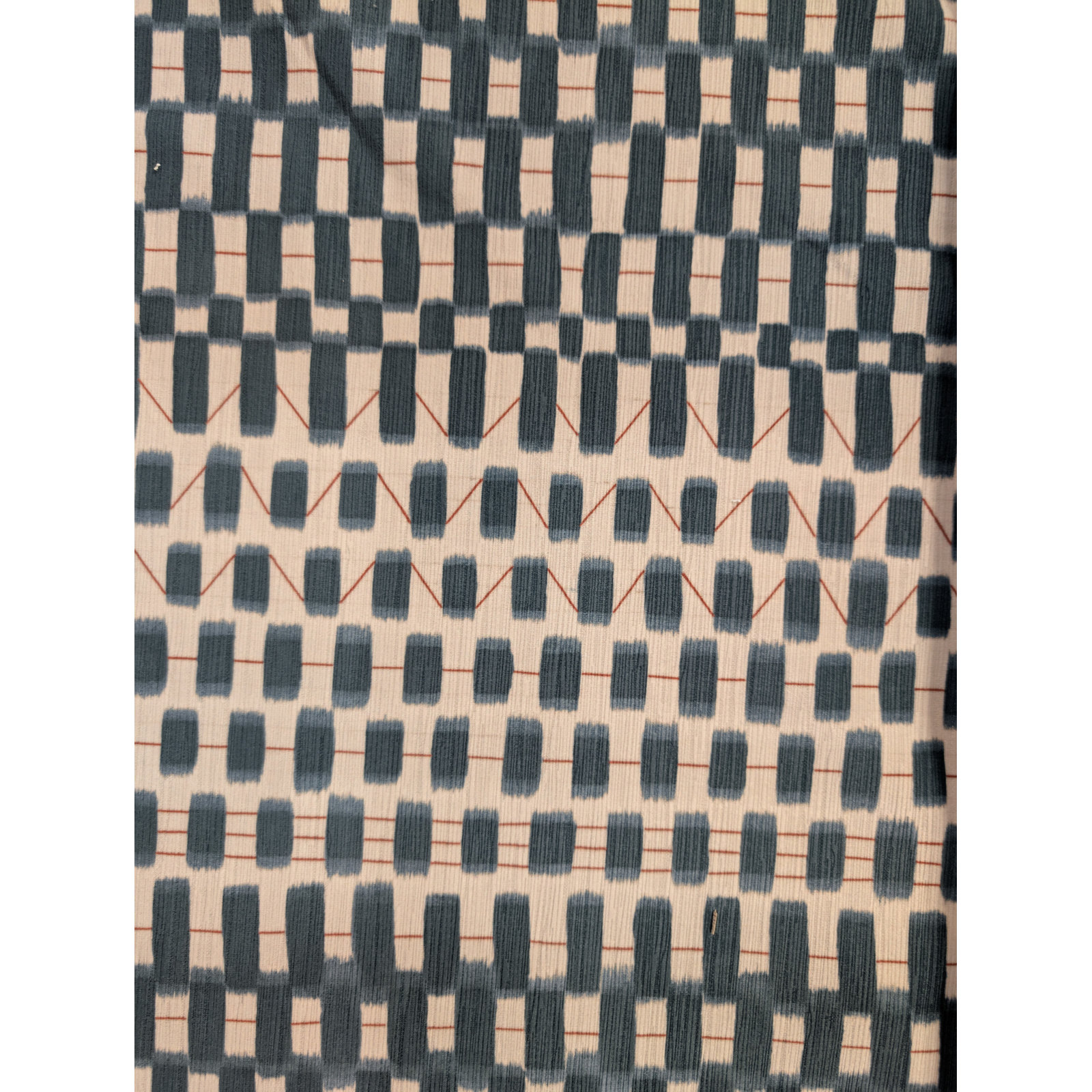  Checkered Throw Pillow, Polyester, Blue, Rectangle 14"H x 26"W