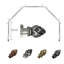 Ensemble de tringle à rideaux simple 5 pièces et quincaillerie pour baie vitrée-116334334-62983204