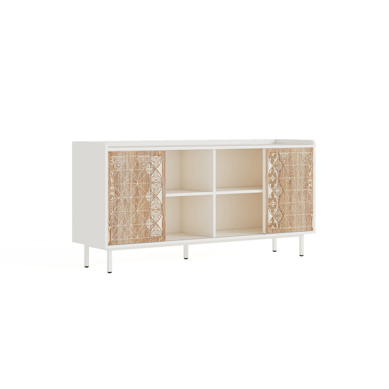 Armoire en bois massif Sicotas Mid Century
