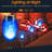 12 Packs 12LED Solar Tiki Torches with Flickering Flame, Auto On/Off,Blue