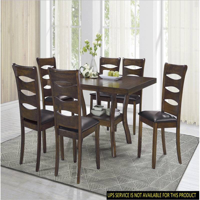 Table de salle à manger 7 pièces, 7 pièces : table, 6 chaises