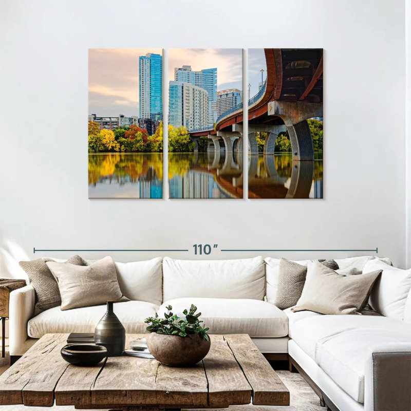 Paysage urbain urbain Sirci Austin, H 48 po x l 74 po