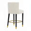 27" Upholstery Barstool with durable metal legs-1524368124