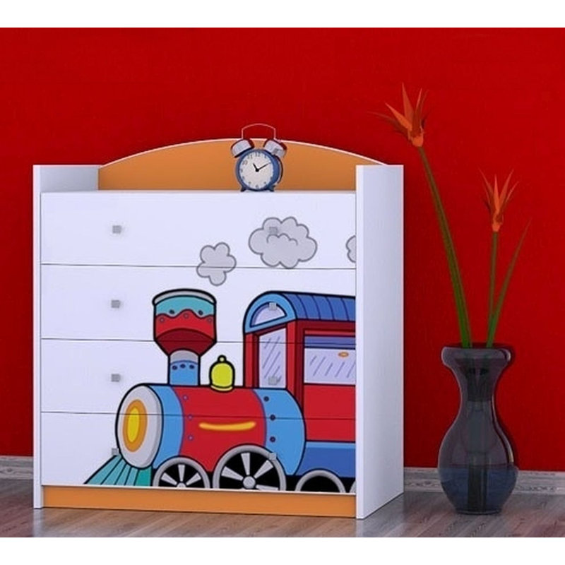 Newlin Kids 4 - Drawer Chest, Orange