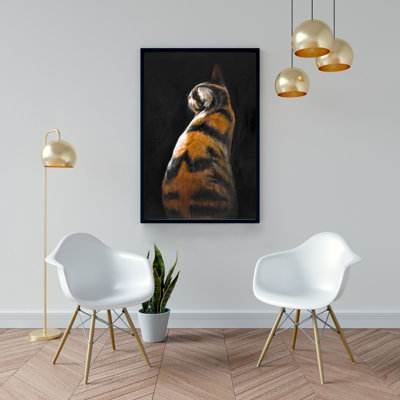 Reproduction de chat tacheté sur toile
