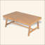 Table basse de patio en bois d'acacia