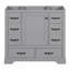 Meuble-lavabo de salle de bain sans lavabo, base d'armoire seulement, six tiroirs, séparateur de tiroir multifonctionnel, tablette réglable-133416383