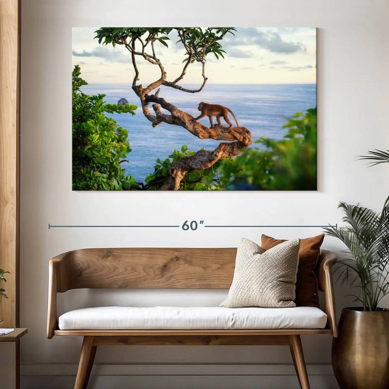 Singe balinais Brampt, H 34 po x l 51 po