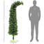Arbre de Noël crayon, arbre de Noël artificiel pliable avec 400 branches