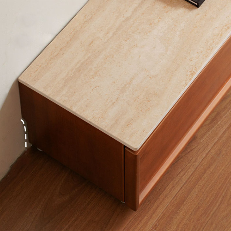 Armoire de rangement minimaliste et rétro pour meuble télé, H 11,02 po x L 86,77 po x l 13,94 po