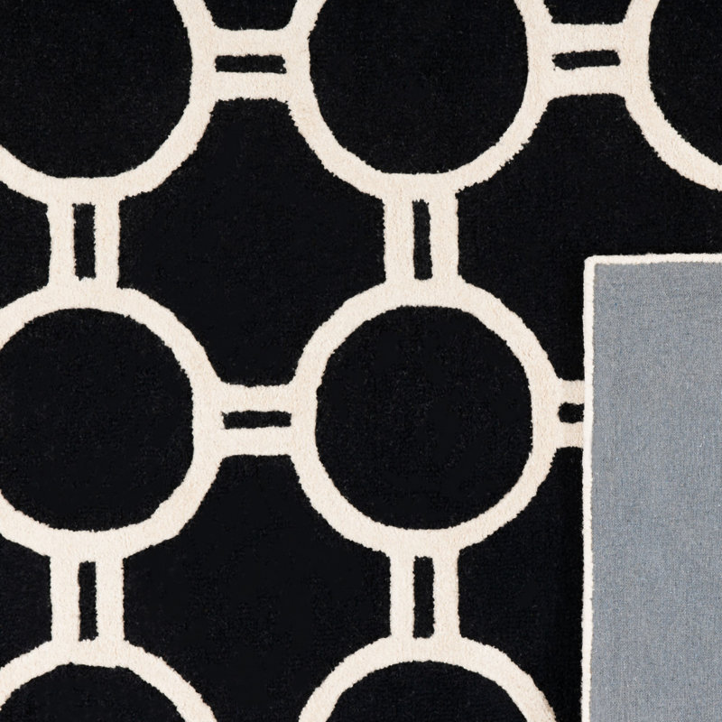Tapis en laine touffeté à la main Sanyla, Rectangle 2 pi 6 po x 4 pi
