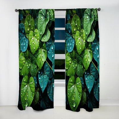 Delroy Green Realistic Charm - Jungle Curtain - Velvet Room Darkening - 1 Panel