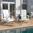 Indoor/Outdoor Modern Dual Slat Back Adirondack Style Chairs-88681447