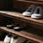 Nut-Brown Solid wood Shoe Storage