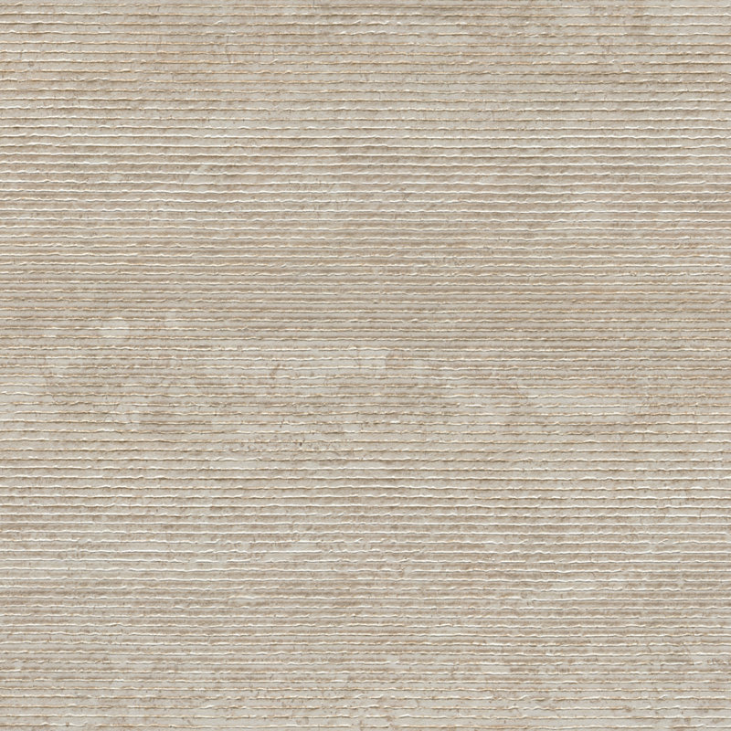 Carrelage mural Rosano Velina 61 cm x 122 cm, aspect travertin, en porcelaine texturée mate nervurée