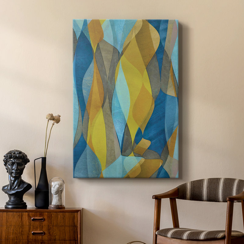 Colourful Cascade II -Custom Wrapped Gallery Cavas, 18" H x 12" W