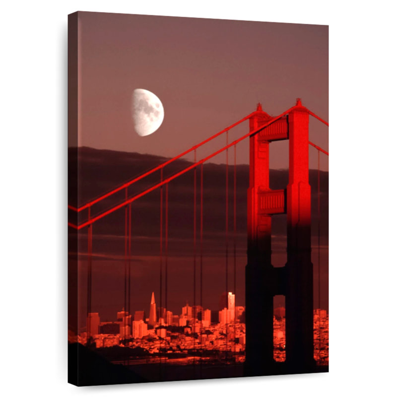 Lilie Golden Gate Moon, 45" H x 30" W