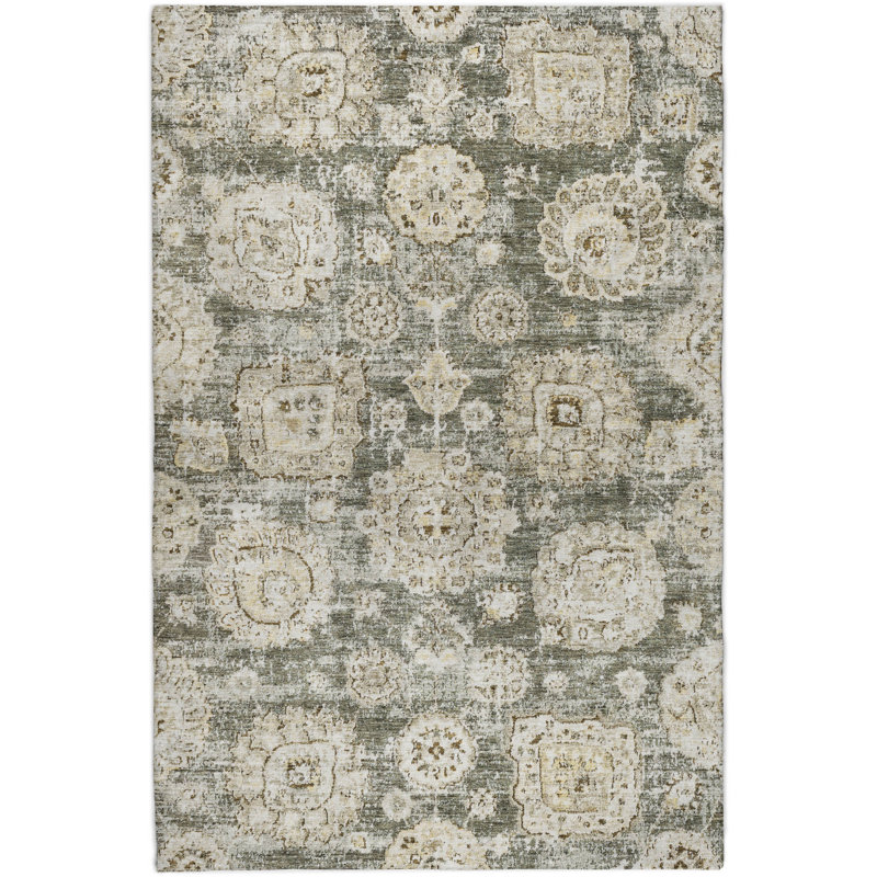 Tapis à poil long de qualité supérieure lavable à la machine ADS634, Taupe, 3' x 5'