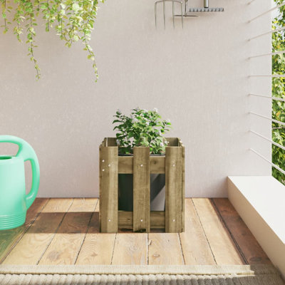 Nabeela Wood Planter Box