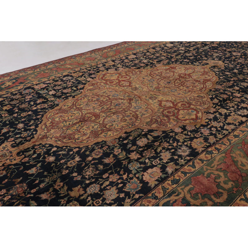 Antique One-of-a-Kind 12'6" X 28'2" Hand Knotted Area Rug