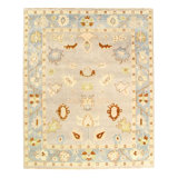 Fine Hand knotted Oushak rug 8' X 9' 11''