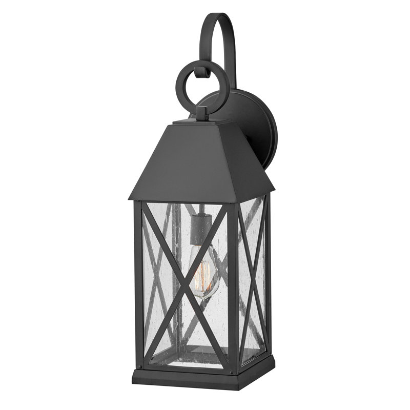 Briar Single Light Outdoor Wall Mount Lantern, 25.8" H x 8" W x 10" L