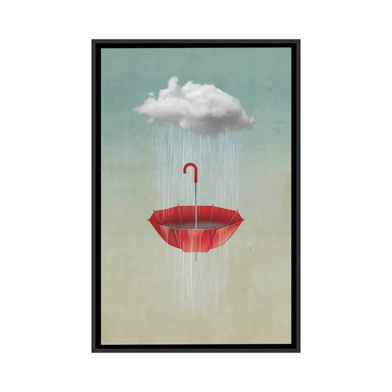 Umbrella II by Vin Zzep - Print on Canvas, Black Framed, 66.04 cm H x 45.72 cm W