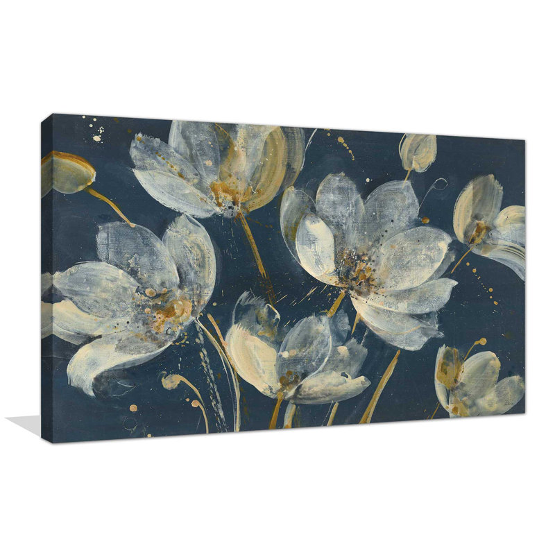 Jardin translucide - peinture, Toile tendue, H 24 po x l 40 po x P 1,5 po