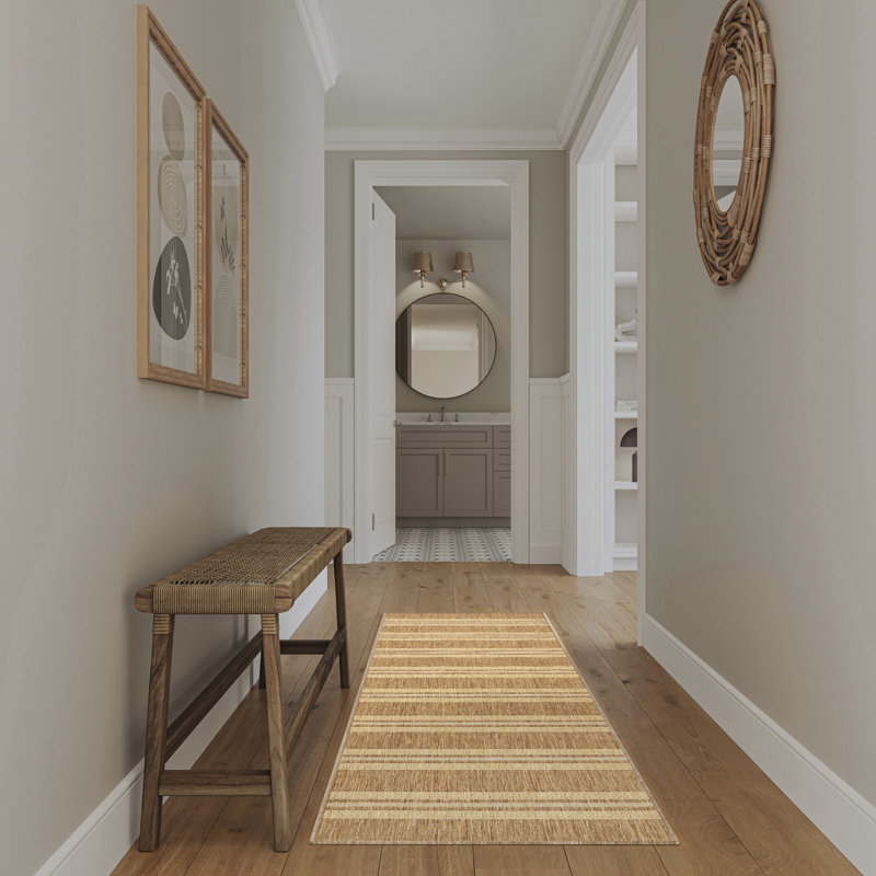 Manderella Modern Rug, Natural, Runner 2' x 6'