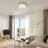 Flush Mount Ceiling Light with Frosted Glass Shade