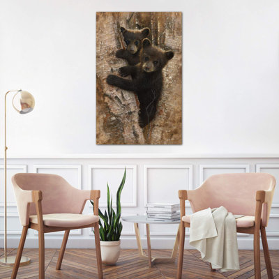 Bear Cubs 1 Piece Painting on Canvas
