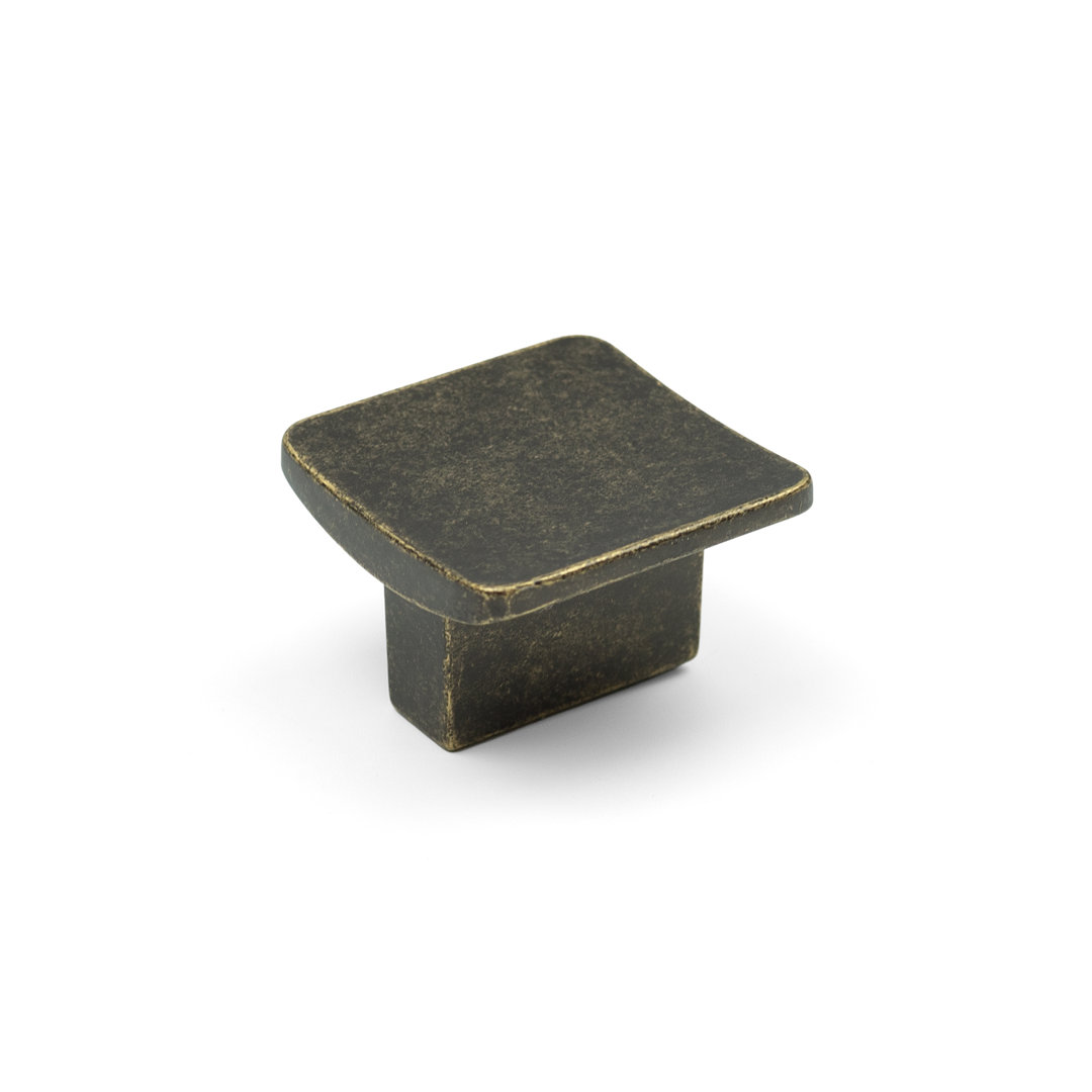 Antique Brass Square Knob Pull Kitchen Cupboard Drawer Furniture DIY - Image 3