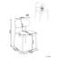 COWLEY 46cm H Upholstered Metal Low Back Side Chair in Beige