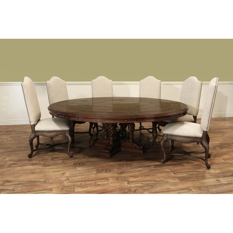 Round Solid Wood Dining Table