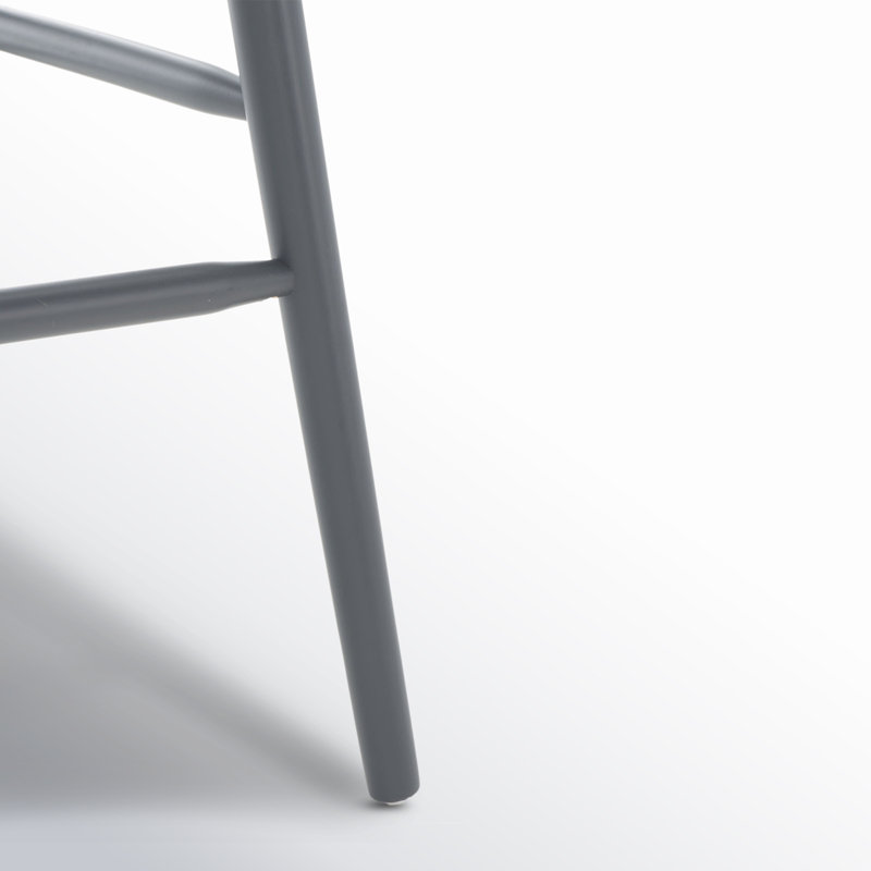 Ensemble de 2 tabourets en bois massif Sheffield, Gris, Tabouret de bar (siège d'une hauteur de 29 po)