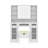 41.3" Makeup Vanity with Sliding Mirror, LED Lighting & Stool