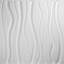 19.625" x 19.625" 3D Wall Panel in White (10-pack)