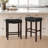 Solid Wood Bar Stools for Kitchen Island, Rustic Modern Backless Stool with Wooden Seat - 25" 30" Height Options-353141974-353141960