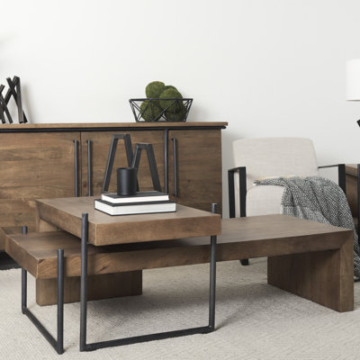 Easterwood Solid Wood Top Nesting Coffee Table
