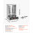 Countertop Vertical Rotating Oven 15 lbs Rotisserie Shawarma Machine, Stainless Steel Body 2500W Grill Roaster, Dual-Zone Temp Control, Drip Tray, Meat Catcher, for Chicken Beef Mutton Pork