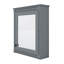 Armoire de rangement murale de salle de bain avec miroir, armoire à pharmacie avec tablette réglable-1807609038