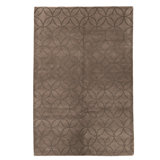 Hand Knotted Area Rug in Brown